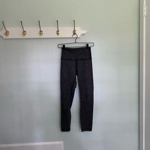 LULULEMON gray herringbone pocketed leggings